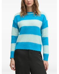 Benetton - Striped Brushed-Knit Sweater - Lyst