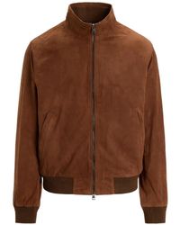Polo Ralph Lauren - Suede Bomber Jacket - Lyst