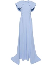 Saiid Kobeisy - Crepe Jumpsuit With Back Overskirt - Lyst