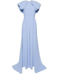 Saiid Kobeisy - Crepe Jumpsuit With Back Overskirt - Lyst