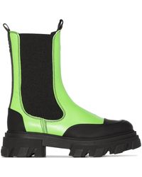 Ganni - Chunky-Sole Ankle Boots - Lyst