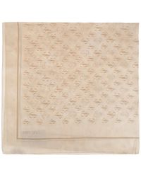 Jimmy Choo - Monogram-Print Silk Scarf - Lyst