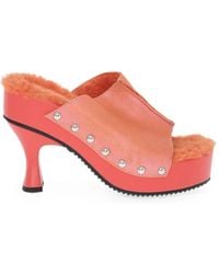 DIESEL - D-Woodstock Stud-Embellished Sandals - Lyst