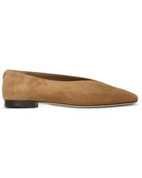 Jimmy Choo - Margot Flat Suede Ballet Flats - Lyst