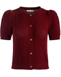 Alice + Olivia - Cardigan Sabine À Manches Bouffantes - Lyst