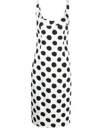 Marni - Polka Dot-print Sleeveless Midi Dress - Lyst
