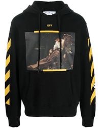Off-White c/o Virgil Abloh - Caravaggio Print Hooded Sweatshirt - Lyst