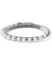 John Hardy - Bracciale Di Perle Jh Essential Wrap - Lyst