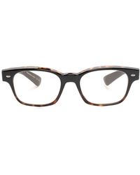Oliver Peoples - Lunettes De Vue À Monture Rectangulaire - Lyst