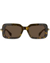 Etro - Tortoiseshell-Effect Rectangle-Frame Sunglasses - Lyst