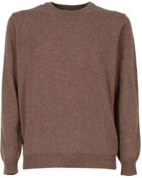 Kangra - Pullover Mit Patches Aus Wildleder - Lyst