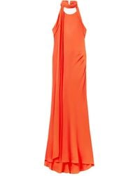 Blumarine - Halterneck Maxi Dress - Lyst