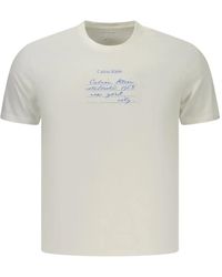 Calvin Klein - Logo-Print Crew-Neck T-Shirt - Lyst