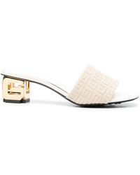 Givenchy - G Cube 50mm Leather Mules - Lyst