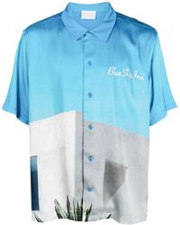 BLUE SKY INN - Embroidered-logo Short-sleeve Shirt - Lyst