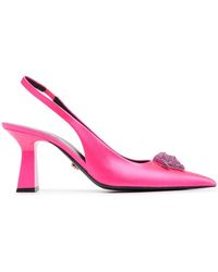 Versace - Medusa Head Slingback-Pumps 90mm - Lyst