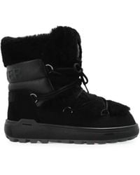 Bogner - Chamonix Shearling-Trim Leather Snow Boots - Lyst