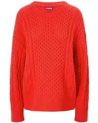 STAUD - Pull Tracy En Maille Torsadée - Lyst