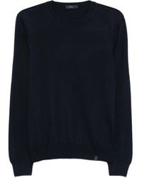 Fay - Round-Neck Wool Sweater - Lyst