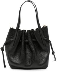 Yuzefi - Mini Scallop Pebbled-Leather Tote Bag - Lyst