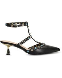 GOLD&ROUGE - Glossy Stud-Embellished Pumps - Lyst