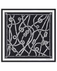Dolce & Gabbana - 70X70 Marina-Print Silk Twill Scarf - Lyst