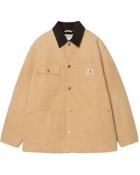 Carhartt - Og Chore Corduroy-Collar Canvas Jacket - Lyst