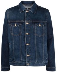 7 For All Mankind - Perfect Cotton Denim Jacket - Lyst