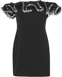 ROTATE BIRGER CHRISTENSEN - Ruffle-Detail Mini Dress - Lyst