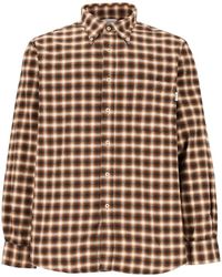 AMISH - Check-Pattern Button-Down Shirt - Lyst