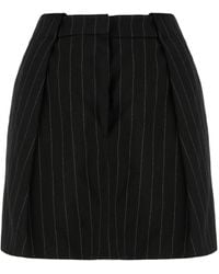Sportmax - Mini-Rok Met Krijtstreep - Lyst
