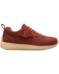 Clarks - Lockhill "Burgundy" Sneakers - Lyst