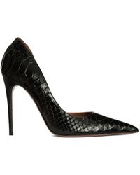 Paris Texas - Vera Snakeskin Point-Toe Pumps - Lyst