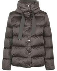 Herno - Logo Plaque Padded Jacket - Lyst