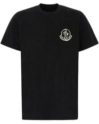 Moncler - Logo-Print Cotton T-Shirt - Lyst