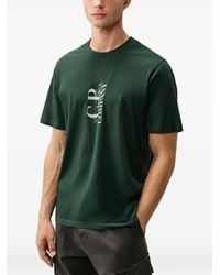 C.P. Company - 30/1 Jersey Short-Sleeve Vertical Logo T-Shirt - Lyst