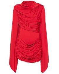 De La Vali - Perisa Draped-Detail Mini Dress - Lyst