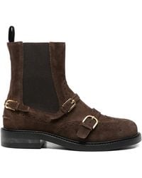 Sandro - Stiefeletten Mit Budapestermuster - Lyst