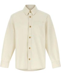 A.P.C. - Hemd mit Logo-Stickerei - Lyst