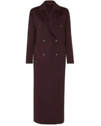 Brunello Cucinelli - Cashmere Double-Breasted Coat - Lyst