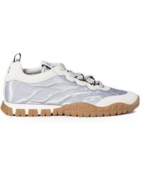 Miu Miu - Tyre Technical-Fabric And Suede Sneakers - Lyst
