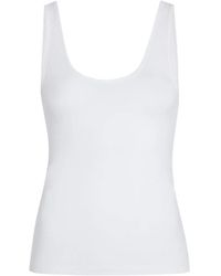 Another Tomorrow - Sleeveless Tank Top - Lyst
