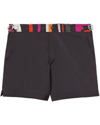 Emilio Pucci - Stripe-detailing Swim Shorts - Lyst