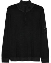 C.P. Company - Half-Zip Lens-Pocket Sweater - Lyst