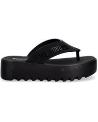 Melissa - Logo-Embossed Platform Sandals - Lyst