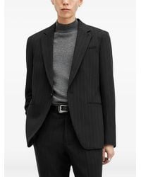 AllSaints - Heddon Pinstripe Single-Breasted Blazer - Lyst