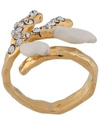 Marni Ring mit Kristallen - Mettallic