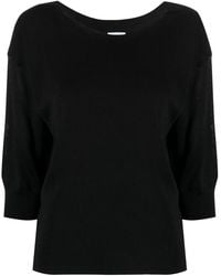 Malo - Fine-Knit Short-Sleeve Top - Lyst