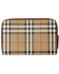 Burberry - Vintage Check-pattern Bi-fold Wallet - Lyst