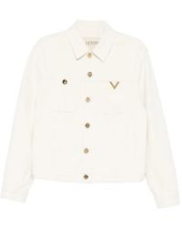 Valentino Garavani - Logo-Detail Denim Jacket - Lyst